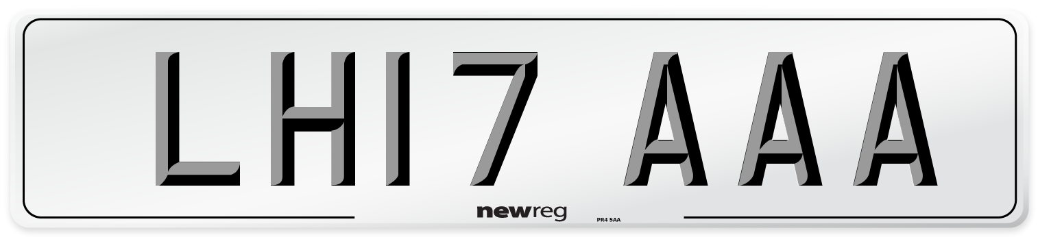 LH17 AAA Number Plate from New Reg